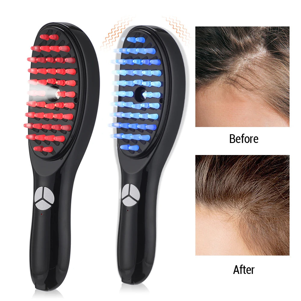 Rechargeable Hair Growth Head Massager Brush