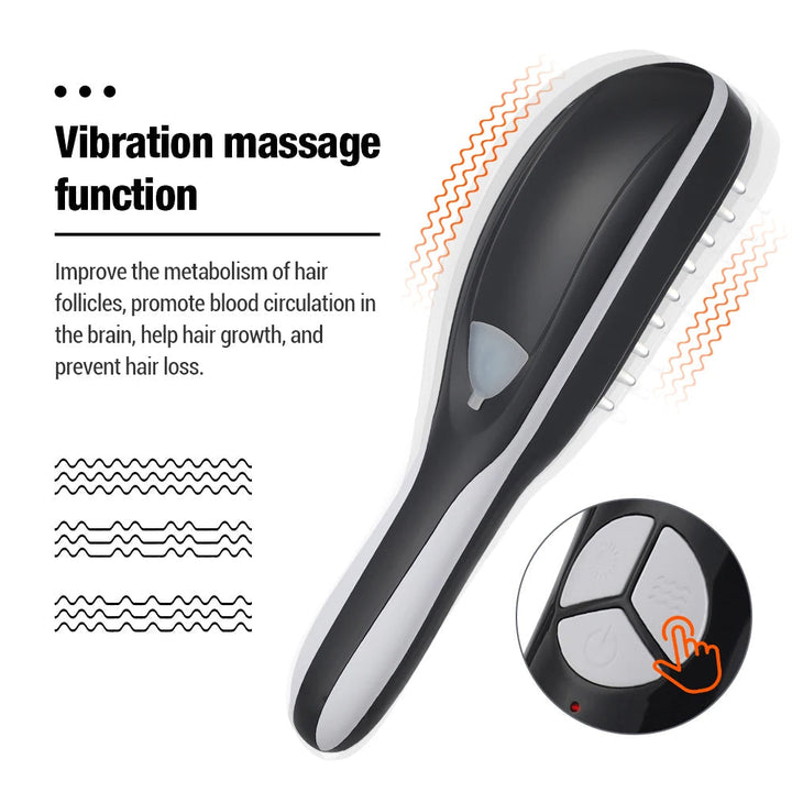 Rechargeable Hair Growth Head Massager Brush