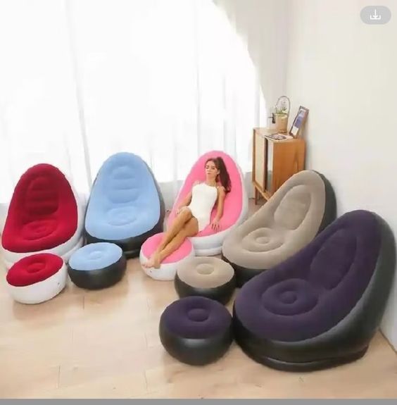 Inflatable Sofa With Foot Pad