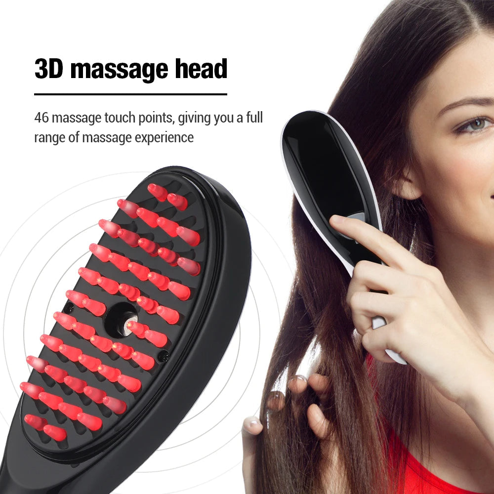 Rechargeable Hair Growth Head Massager Brush