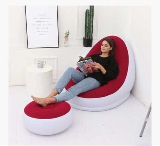 Inflatable Sofa With Foot Pad