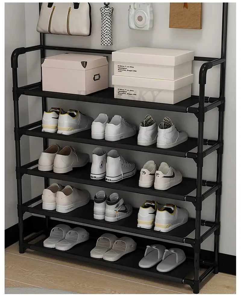 Multi-Layer Shoe Rack Coat Rack Storage & DIY Clothes Hanger