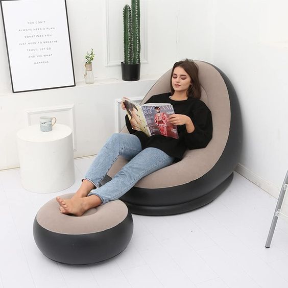 Inflatable Sofa With Foot Pad