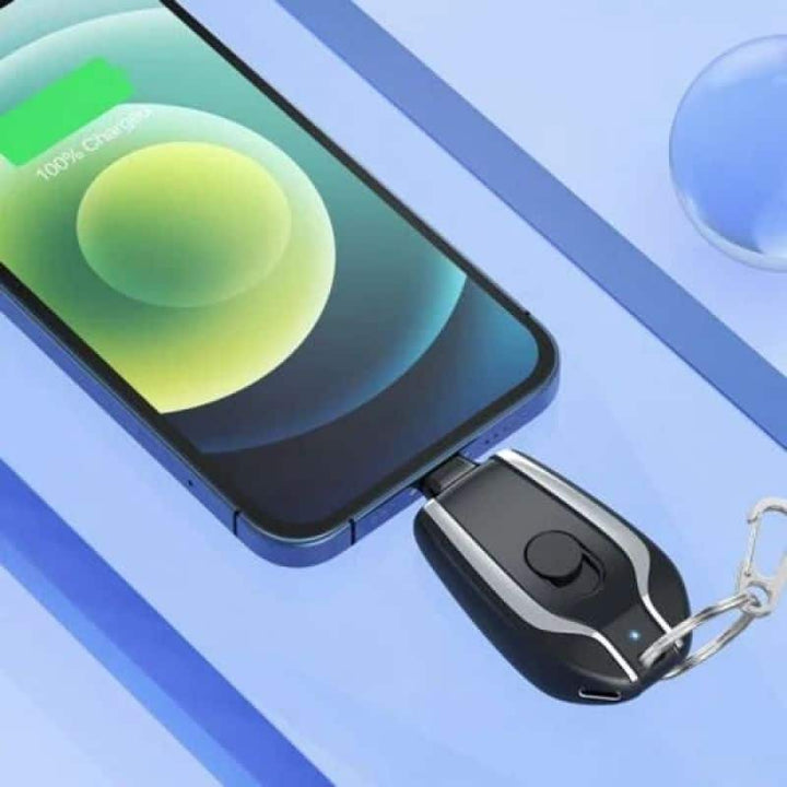 Keychain Charger 1500mAh Ultra-Compact Mini Battery Pack Fast Charging Backup Power Bank